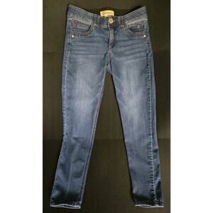 Democracy‎ Jeans Womens 4 Blue Ab Technology Stretch Skinny Denim Mid Rise Pants